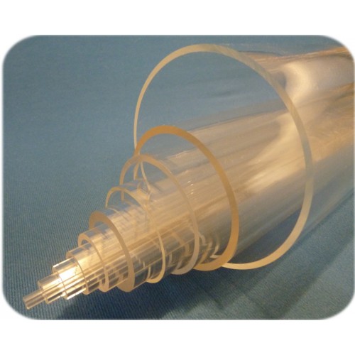 (1000/980) 1000mm x 10mm x 184mm Clear Acrylic Tube (CAST) (O/C 1)